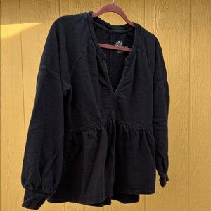 Pilcro Black Long Sleeve Blouse